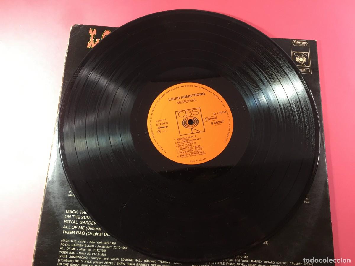 Discos de vinilo: LOUIS ARMSTRONG - MEMORIAL - DOBLE LP HOLANDA 1971 GATEFOLD - Foto 6