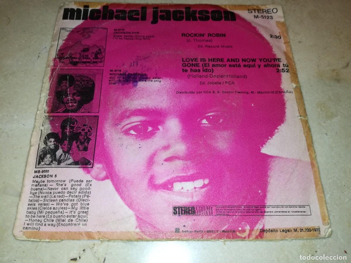 Discos de vinilo: MICHAEL JACKSON-ROCKIN&acute; ROBIN-ORIGINAL ESPA&Ntilde;OL 1972 - Foto 2