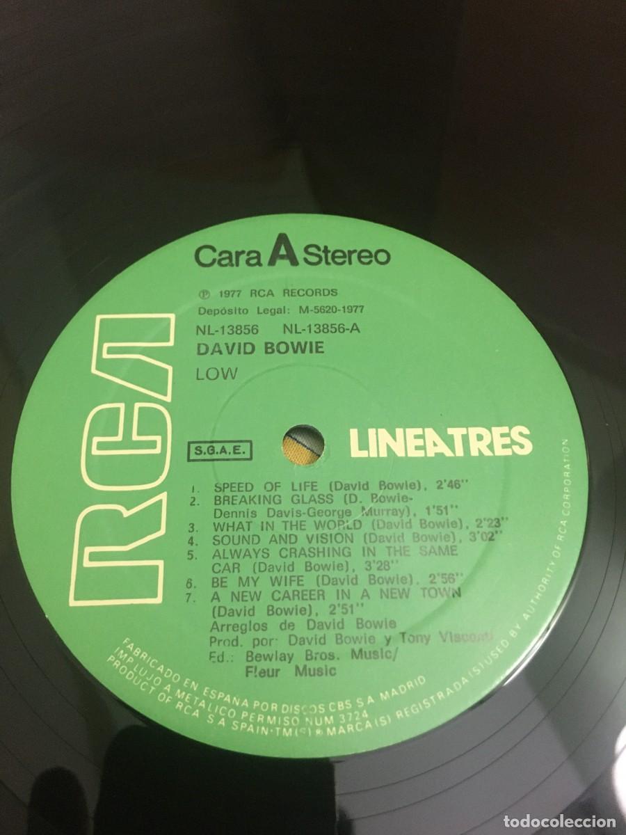 Discos de vinilo: David Bowie &lrm;&ndash; Low - Foto 4