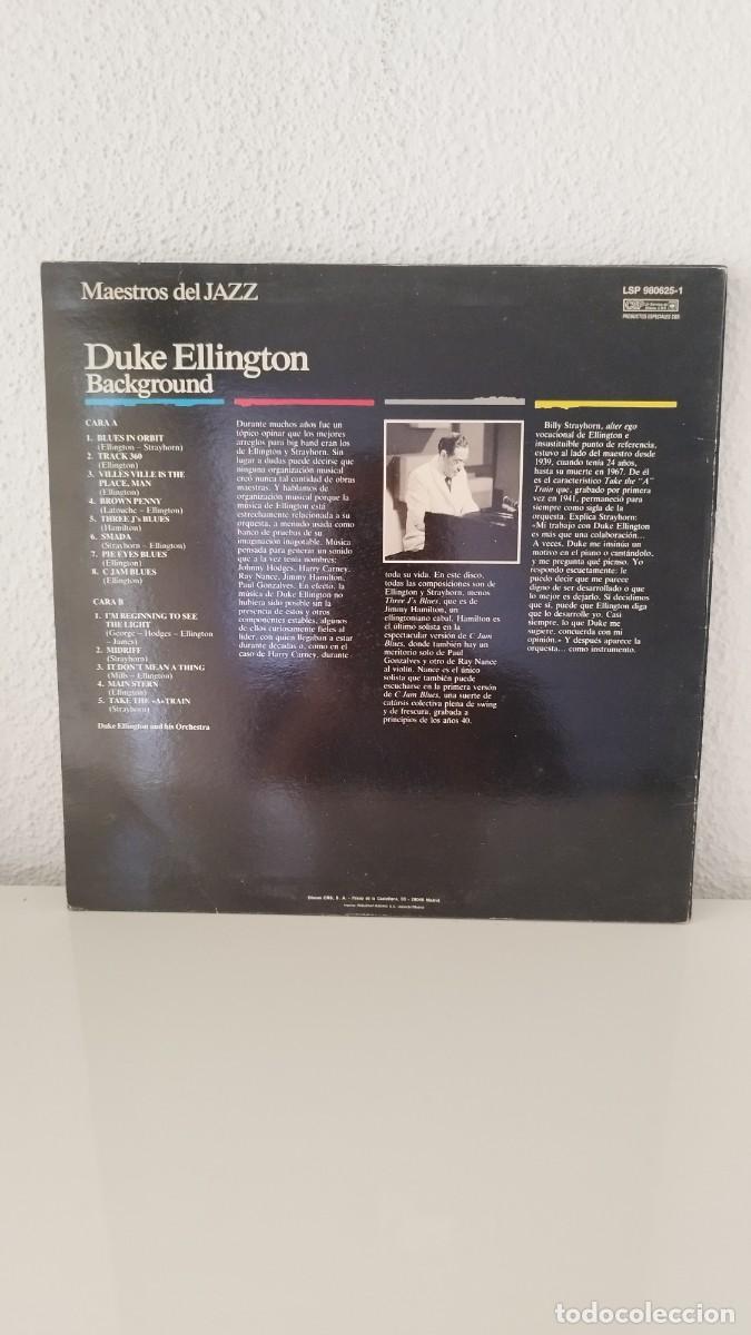 Discos de vinilo: Duke Ellington Background,Lp Vinilo Jazz - Foto 3