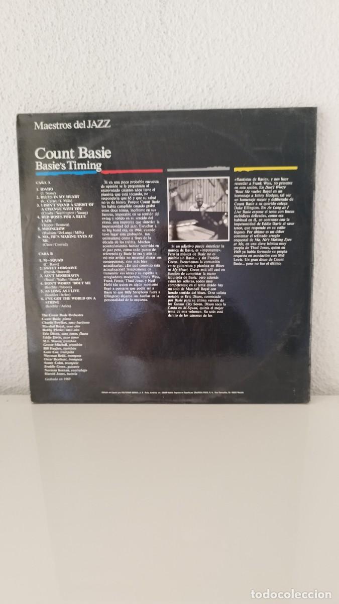 Discos de vinilo: Count Basie Basies Timing, Lp Vinilo Jazz - Foto 3
