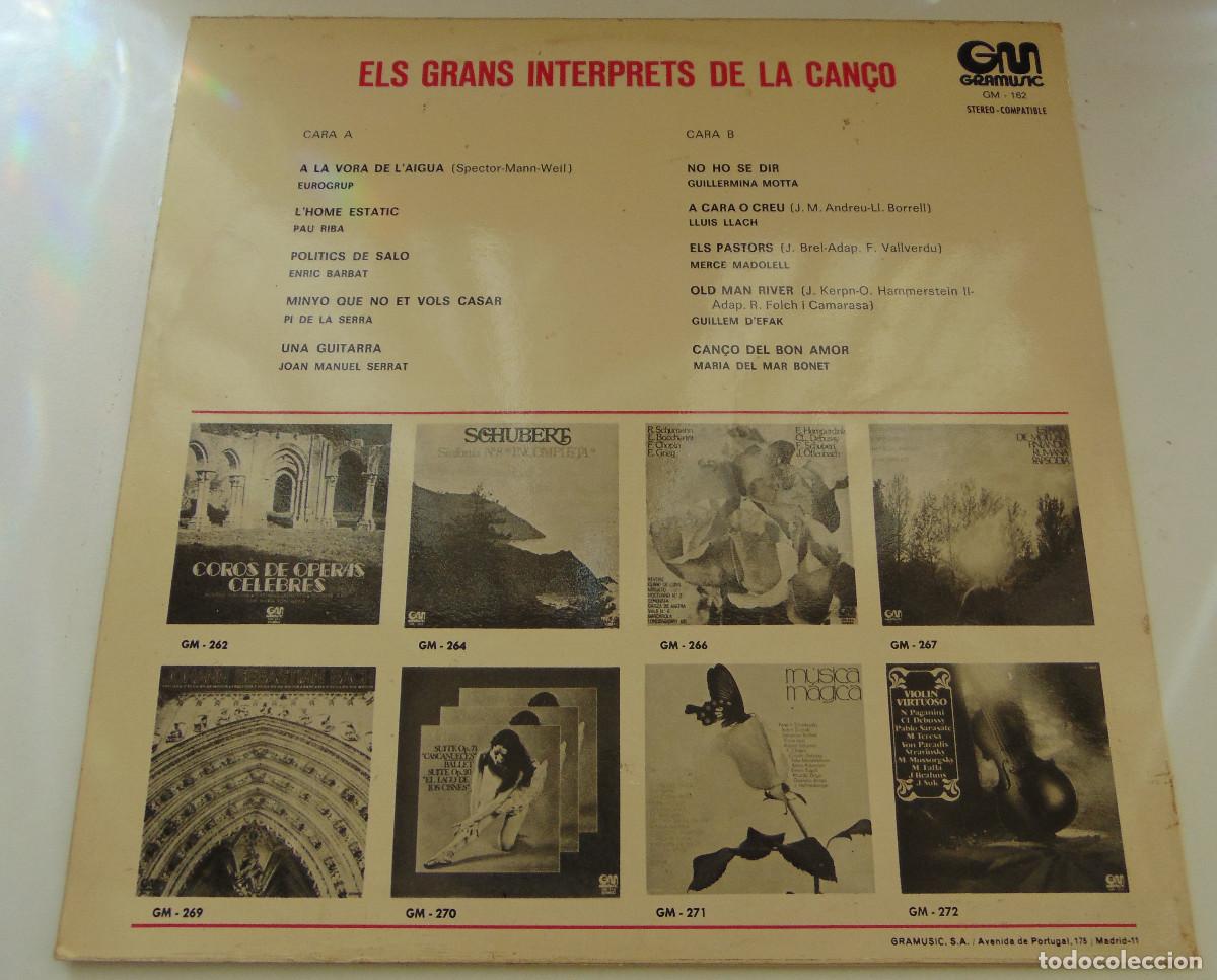 Discos de vinilo: ELS GRANS INTERPRETS DE LA CAN&Ccedil;O - LP GRAMUSIC 1972 - Foto 3
