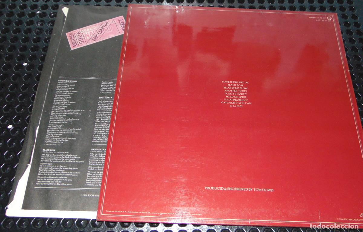 Discos de vinilo: ERIC CLAPTON - ANOTHER TICKET - LP VINILO - lleva la FUNDA INTERIOR - Foto 3