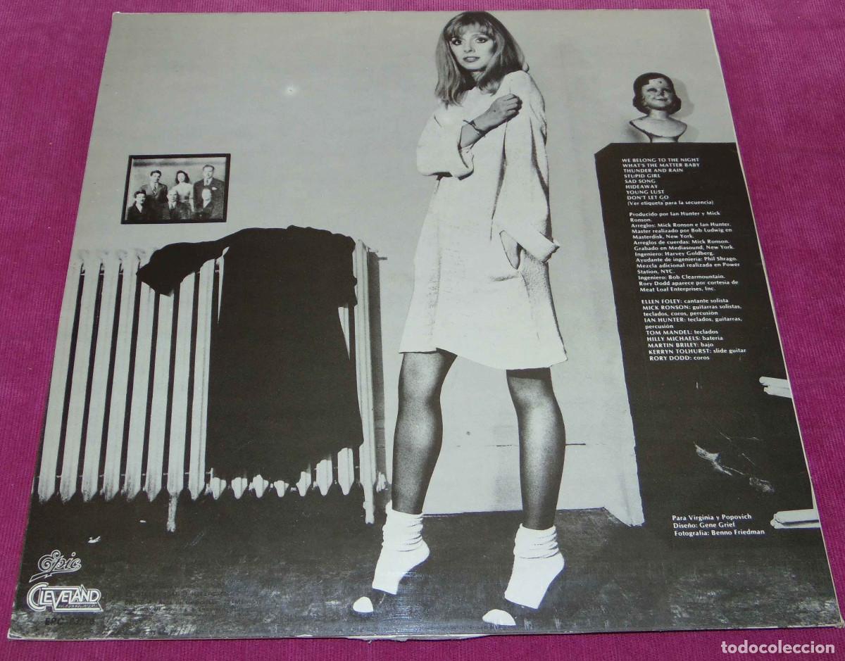 Discos de vinilo: Ellen Foley &ndash; Nightout - LP 1979 - Foto 4