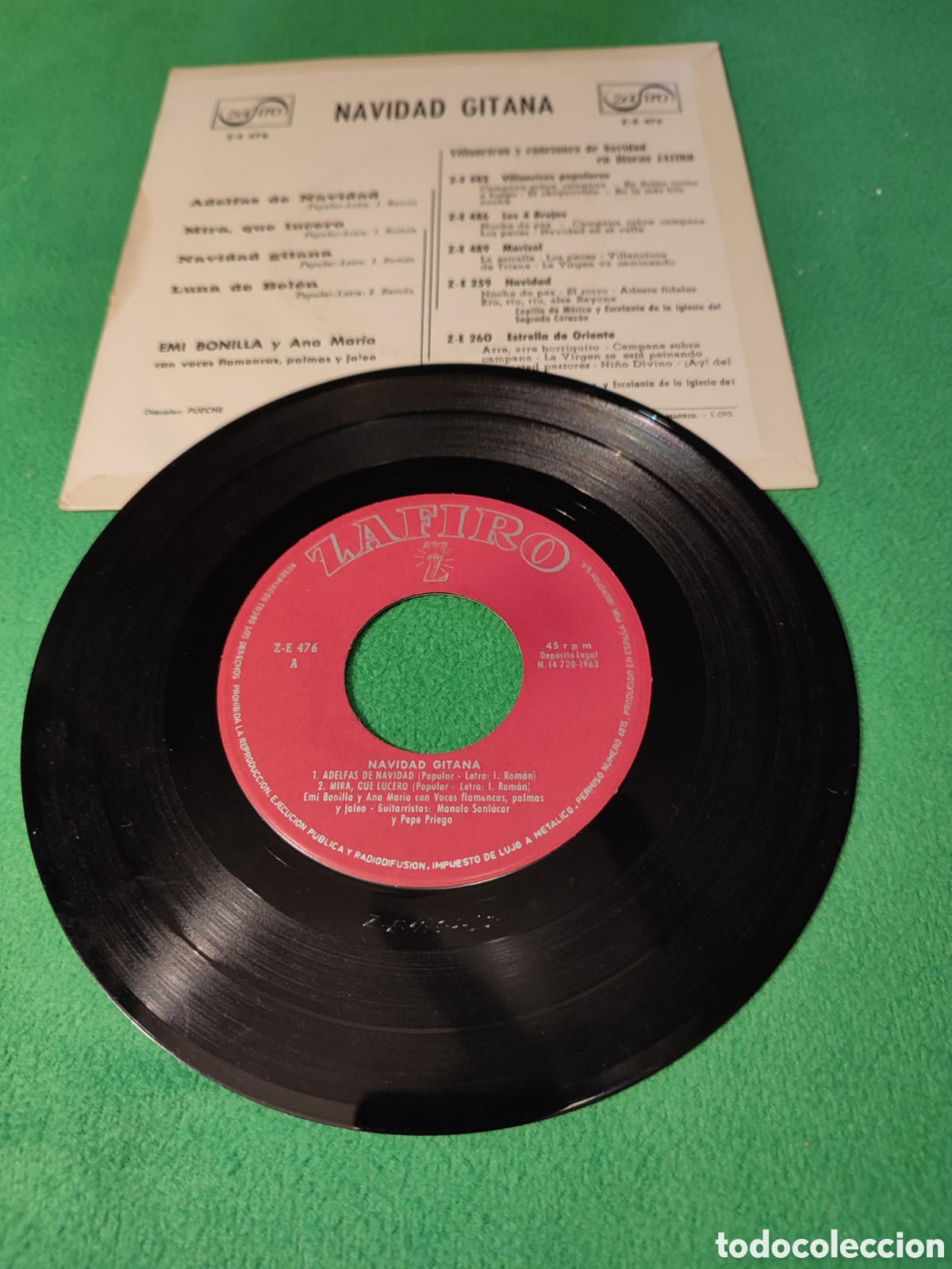 Discos de vinilo: Emi Bonilla y Ana Mar&iacute;a - Navidad gitana+ 3 - Foto 2
