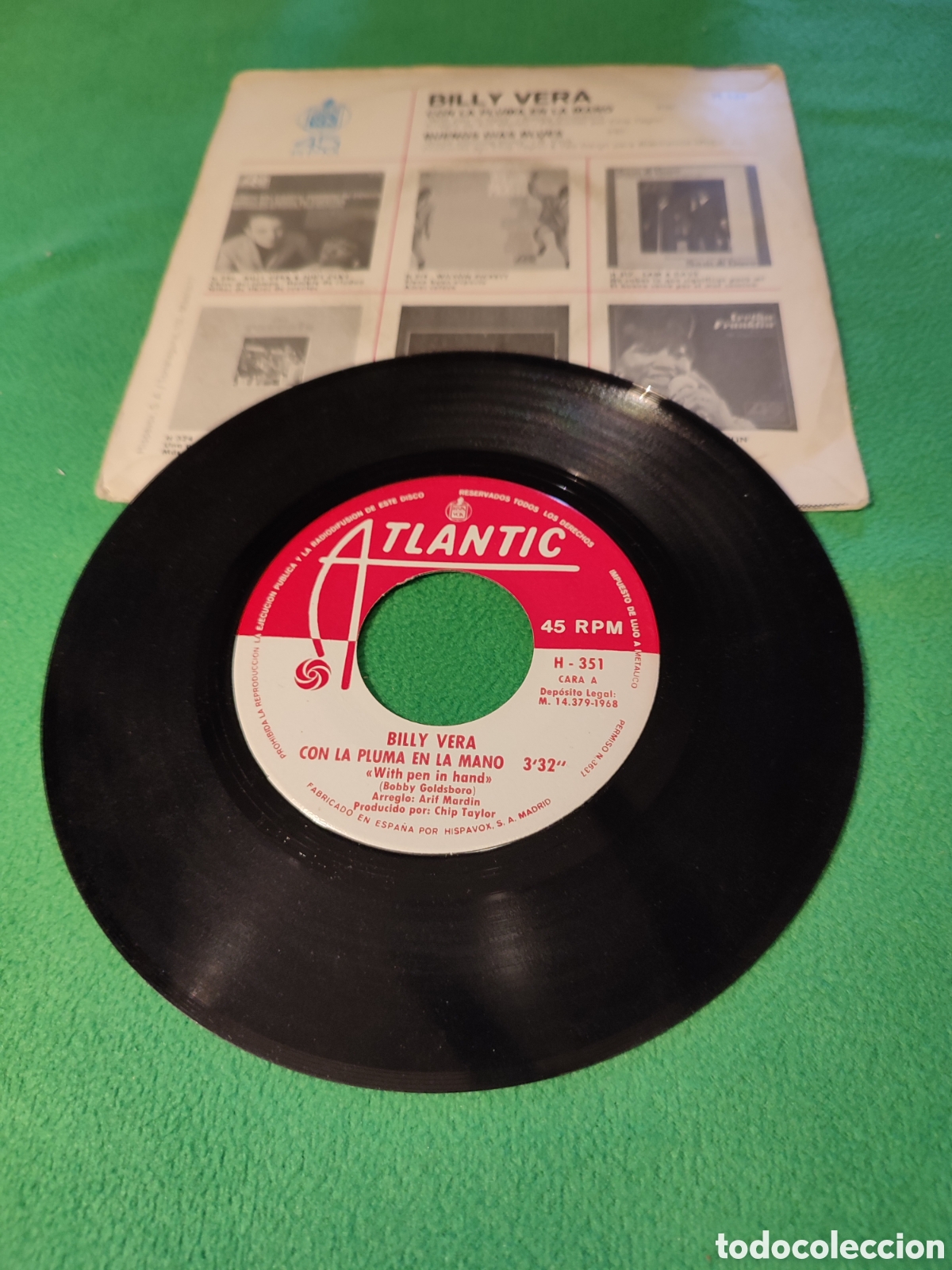 Discos de vinilo: Billy Vera - Con la pluma en la mano - Foto 2