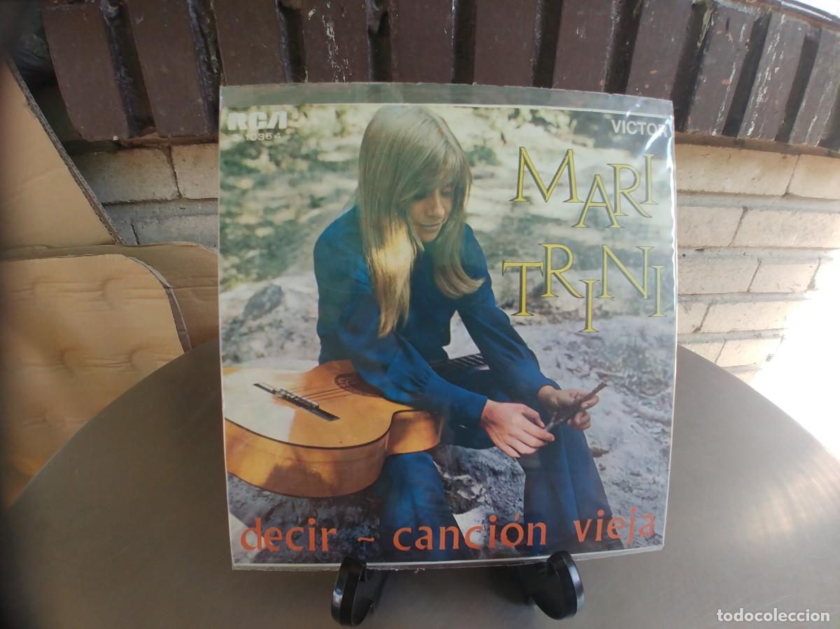 Discos de vinilo: MARI TRINI-SINGLE DECIR-A ESTRENAR - Foto 1