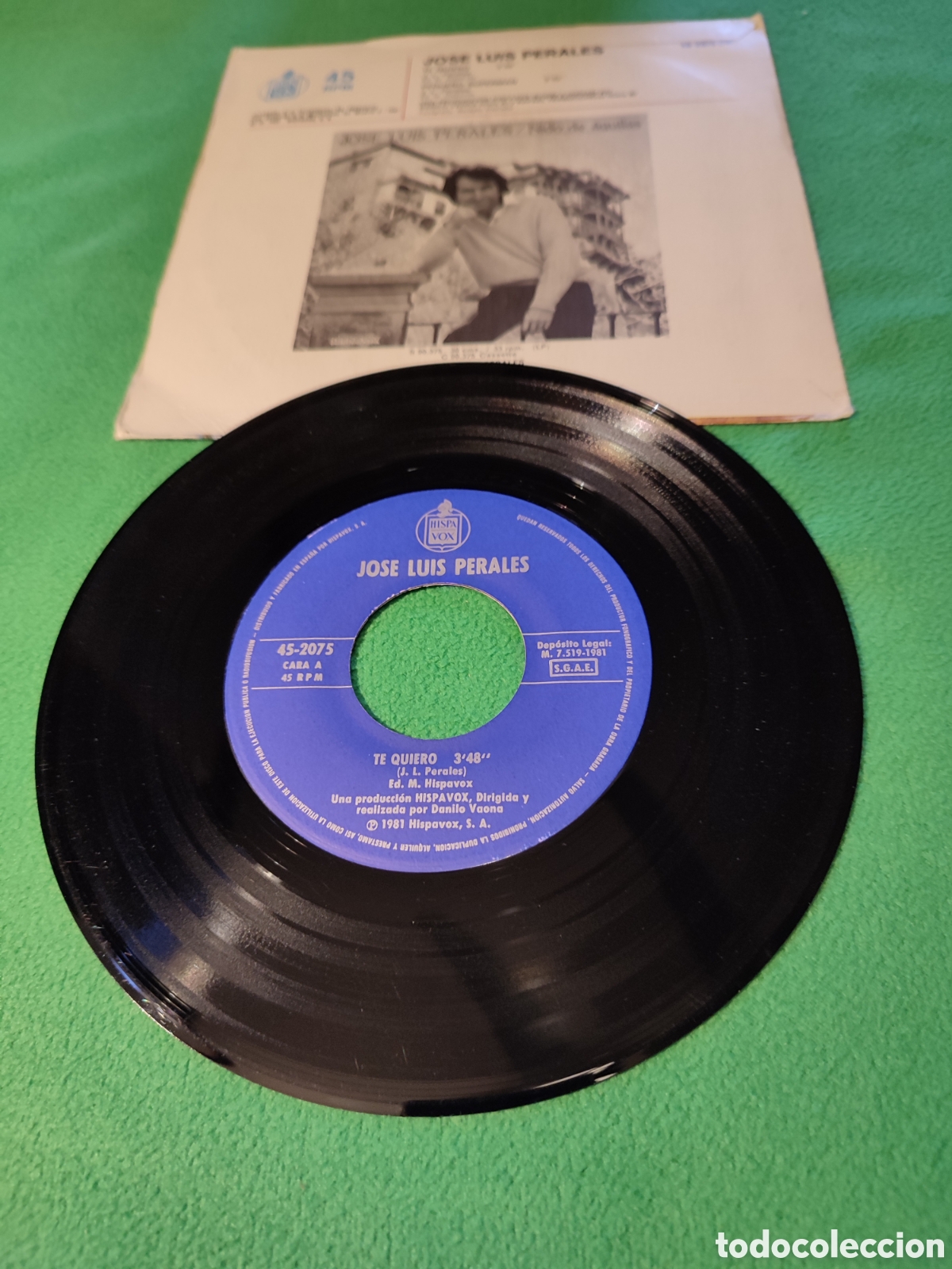 Discos de vinilo: Jose Luis Perales - Te quiero - Foto 2