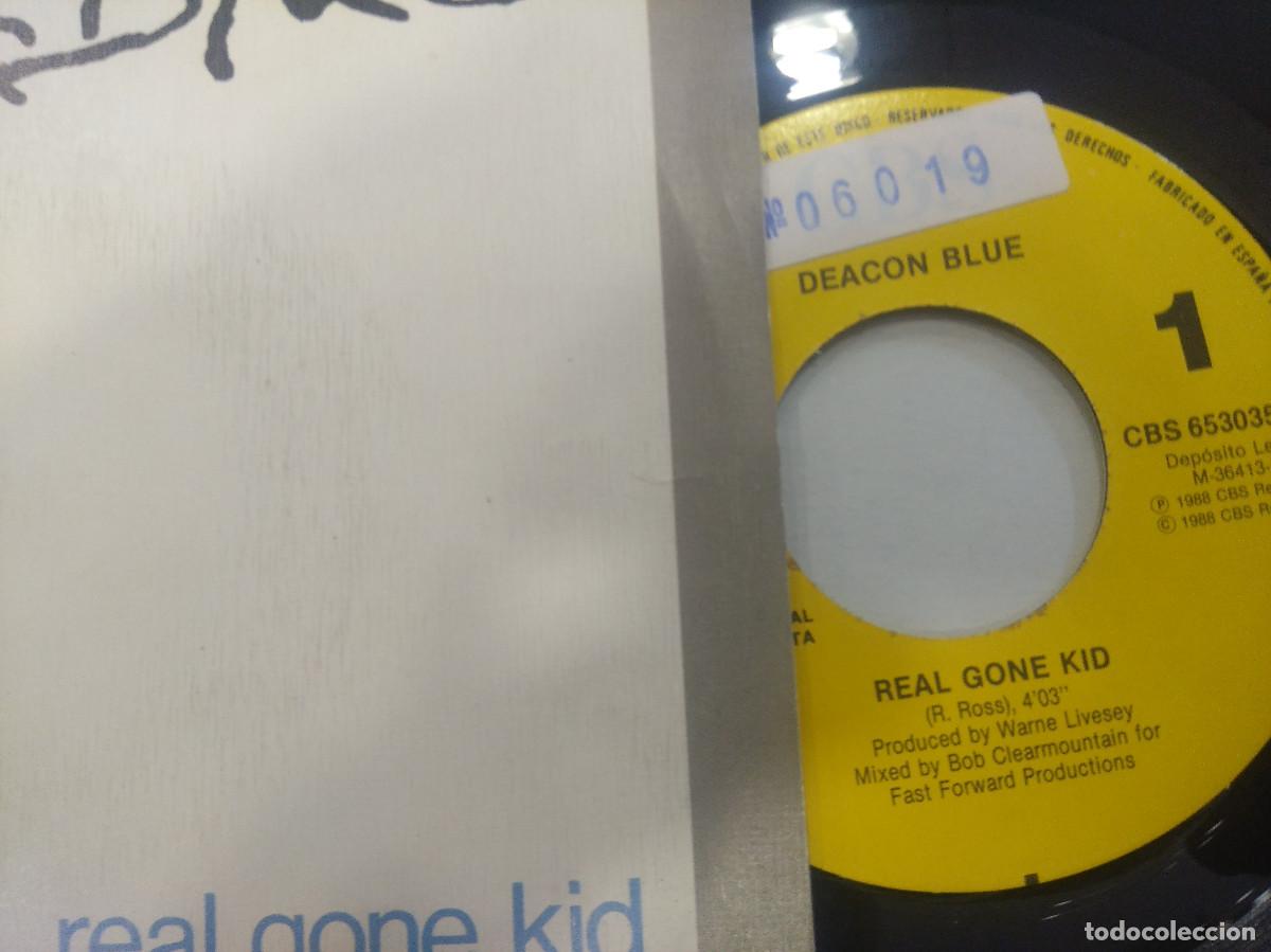 Discos de vinilo: DEACON BLUE/REAL GONE KID/SINGLE PROMOCIONAL. - Foto 2