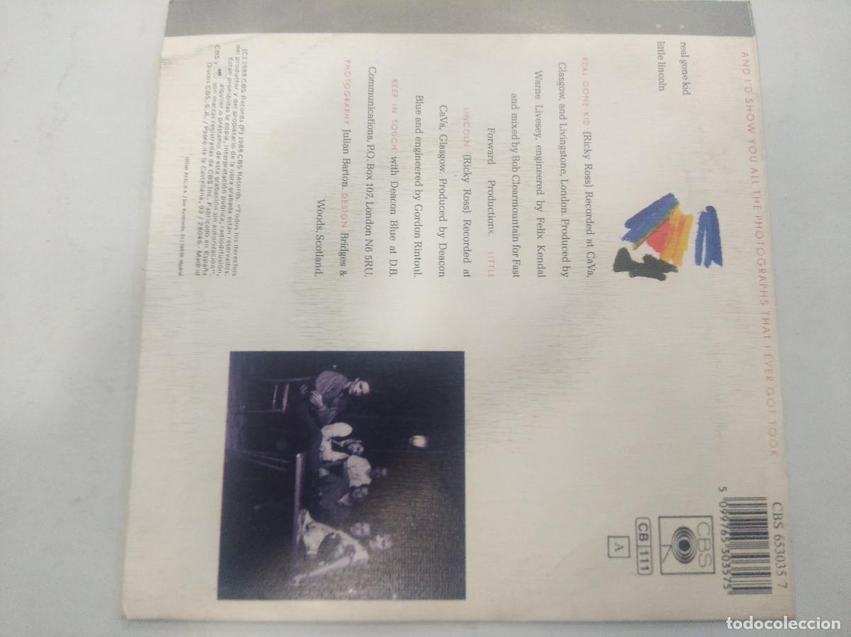 Discos de vinilo: DEACON BLUE/REAL GONE KID/SINGLE PROMOCIONAL. - Foto 3