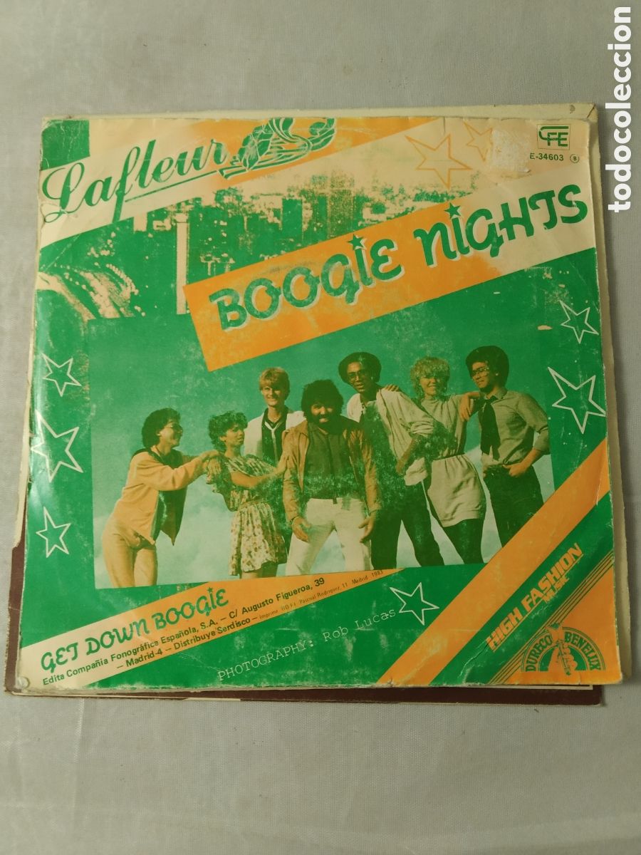 Discos de vinilo: SINGLE LAFLEUR. BOOGIE NIGHTS. GET DOWN BOOGIE - Foto 2
