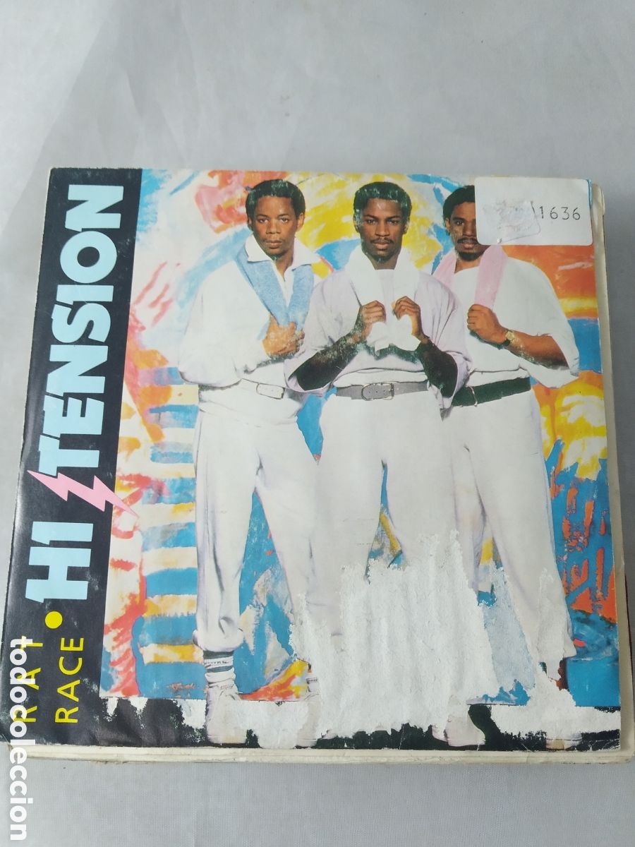 Discos de vinilo: SINGLE HI TENSION. RAT RACE. IN THE DARK - Foto 1