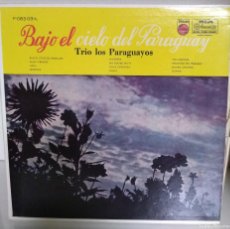Discos de vinilo: BAJO EL CIELO DEL PARAGUAY - TRIO LOS PARAGUAYOS - PHILIPS P083 03-L - ARGENTINA