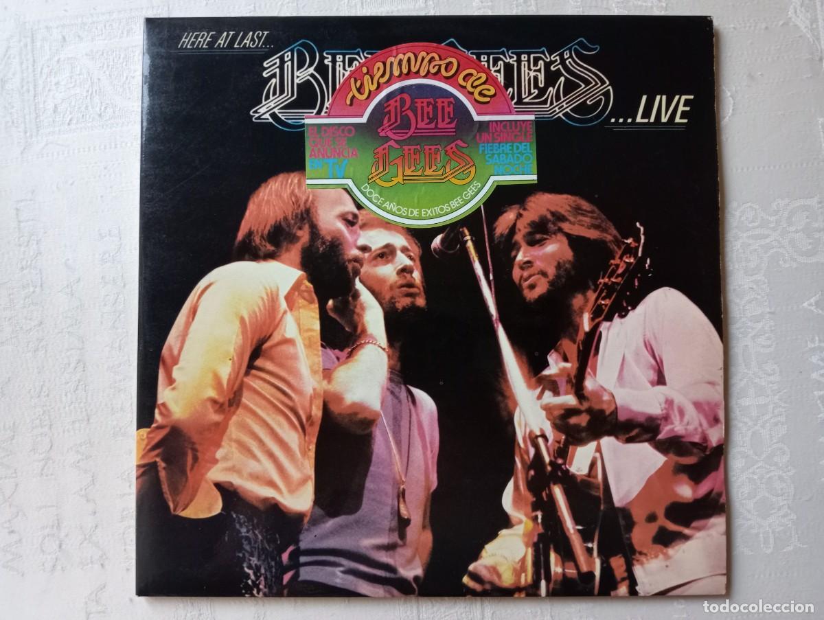 Discos de vinilo: LP BEE GEES LIVE - 1.977 - Doble LP - Foto 1