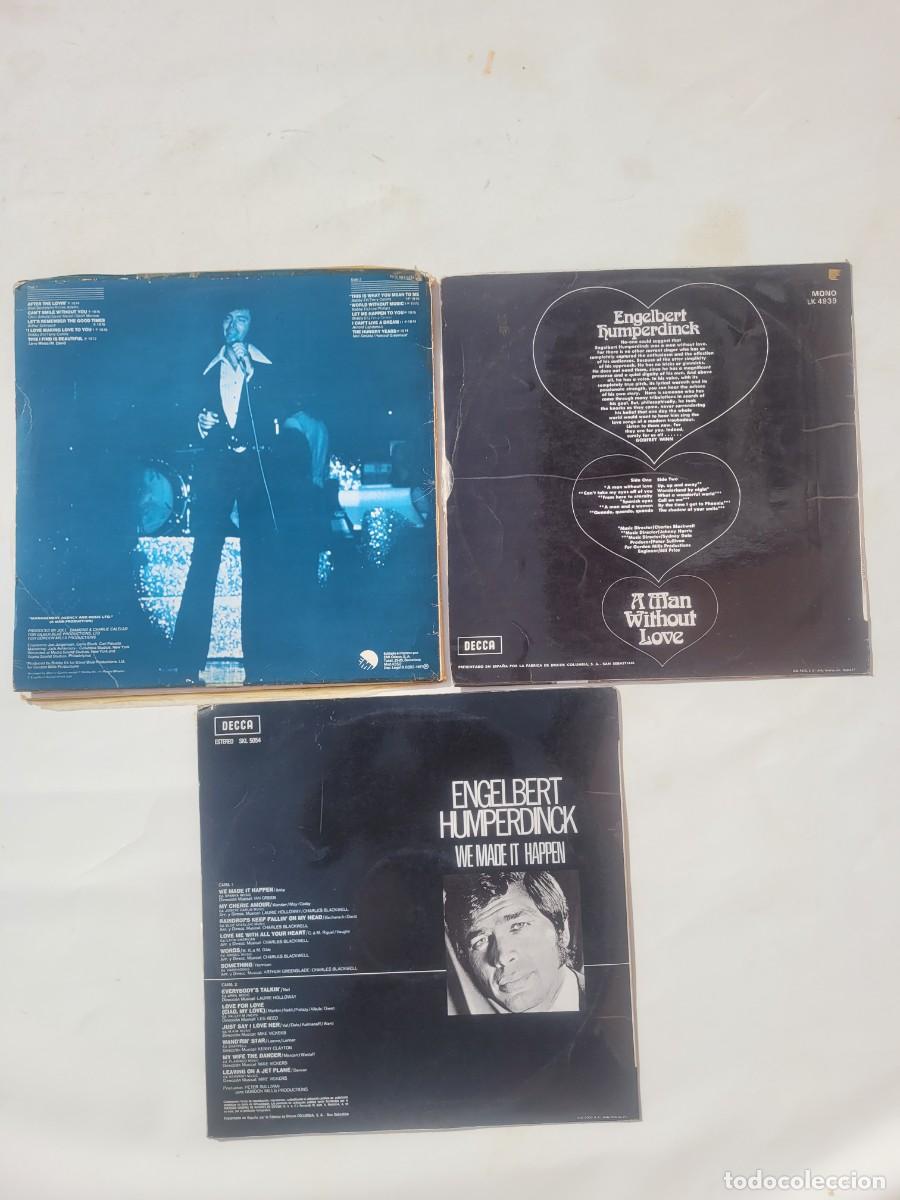 Discos de vinilo: Tres discos de vinilo, Engelbert Humperdinck - Foto 5