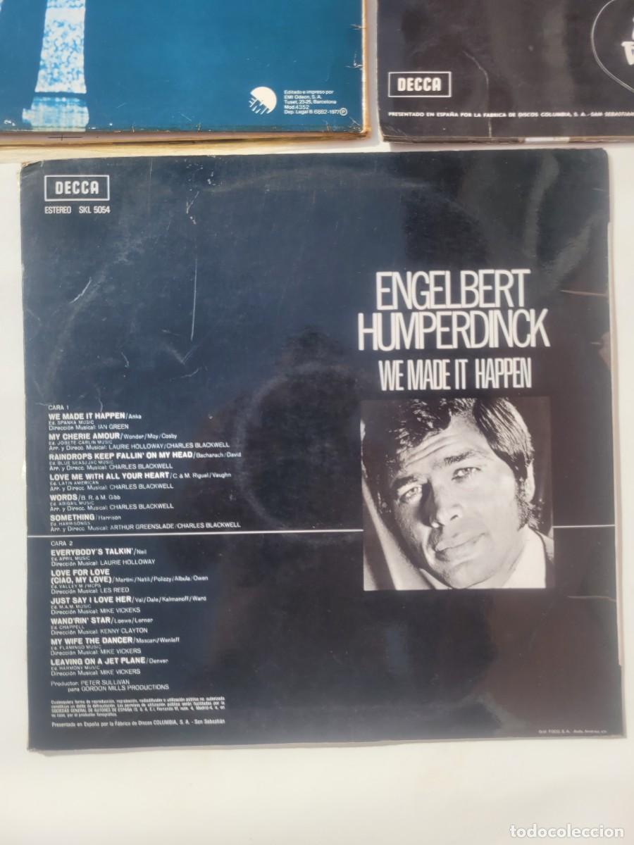 Discos de vinilo: Tres discos de vinilo, Engelbert Humperdinck - Foto 6