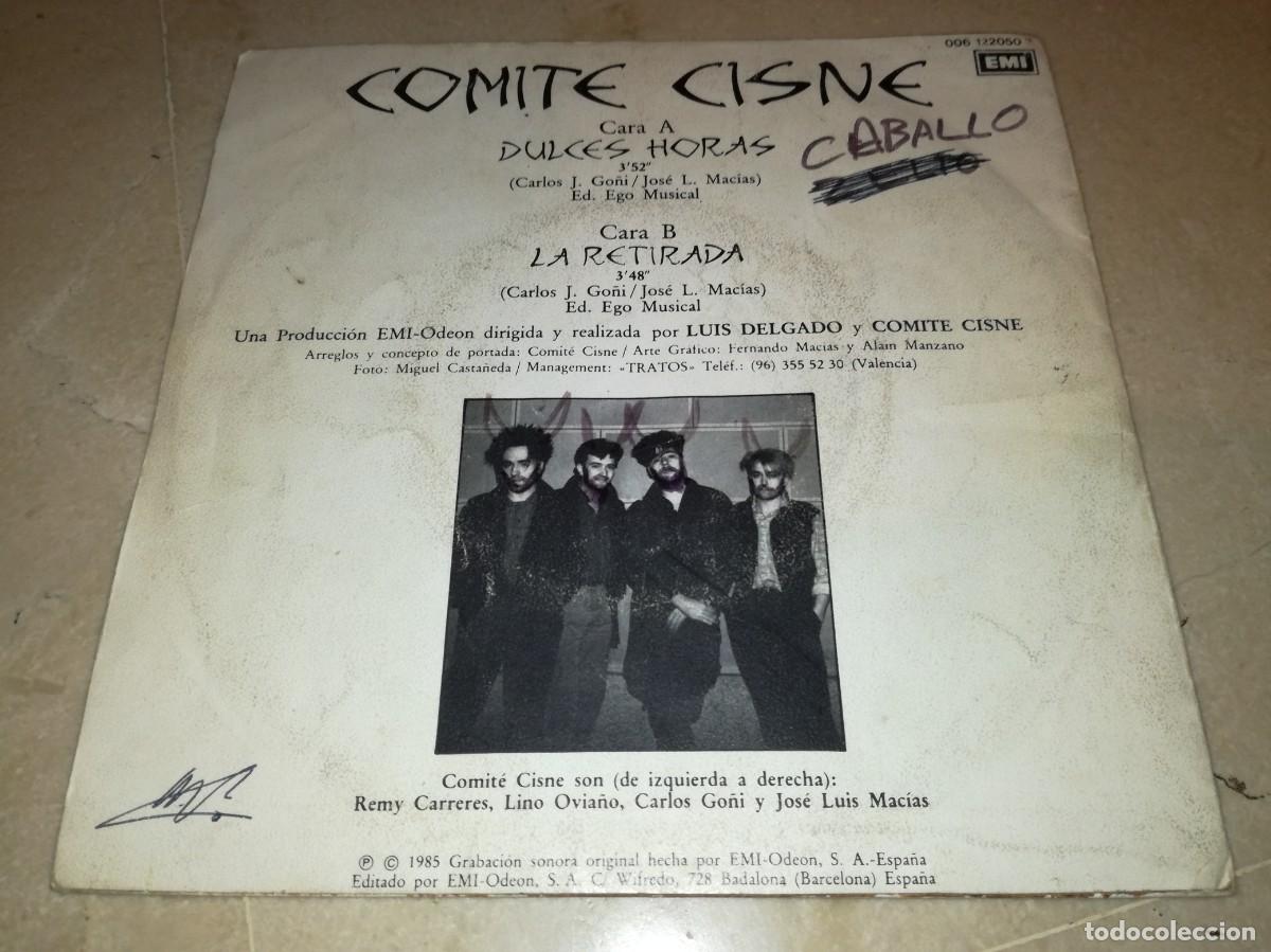 Discos de vinilo: COMITE CISNE-DULCES HORES-ORIGINAL 1985 - Foto 2