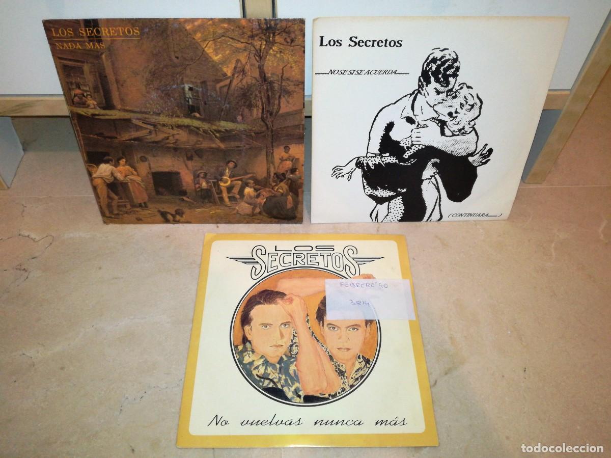 Discos de vinilo: LOTE DE 3 SINGLES DE LOS SECRETOS-ORIGINALES - Foto 1