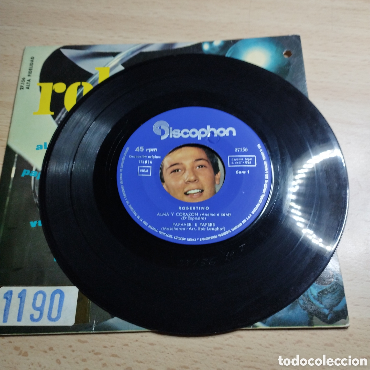 Discos de vinilo: EP 7&rdquo; Robertino 1963 Alma y coraz&oacute;n + 3. - Foto 4