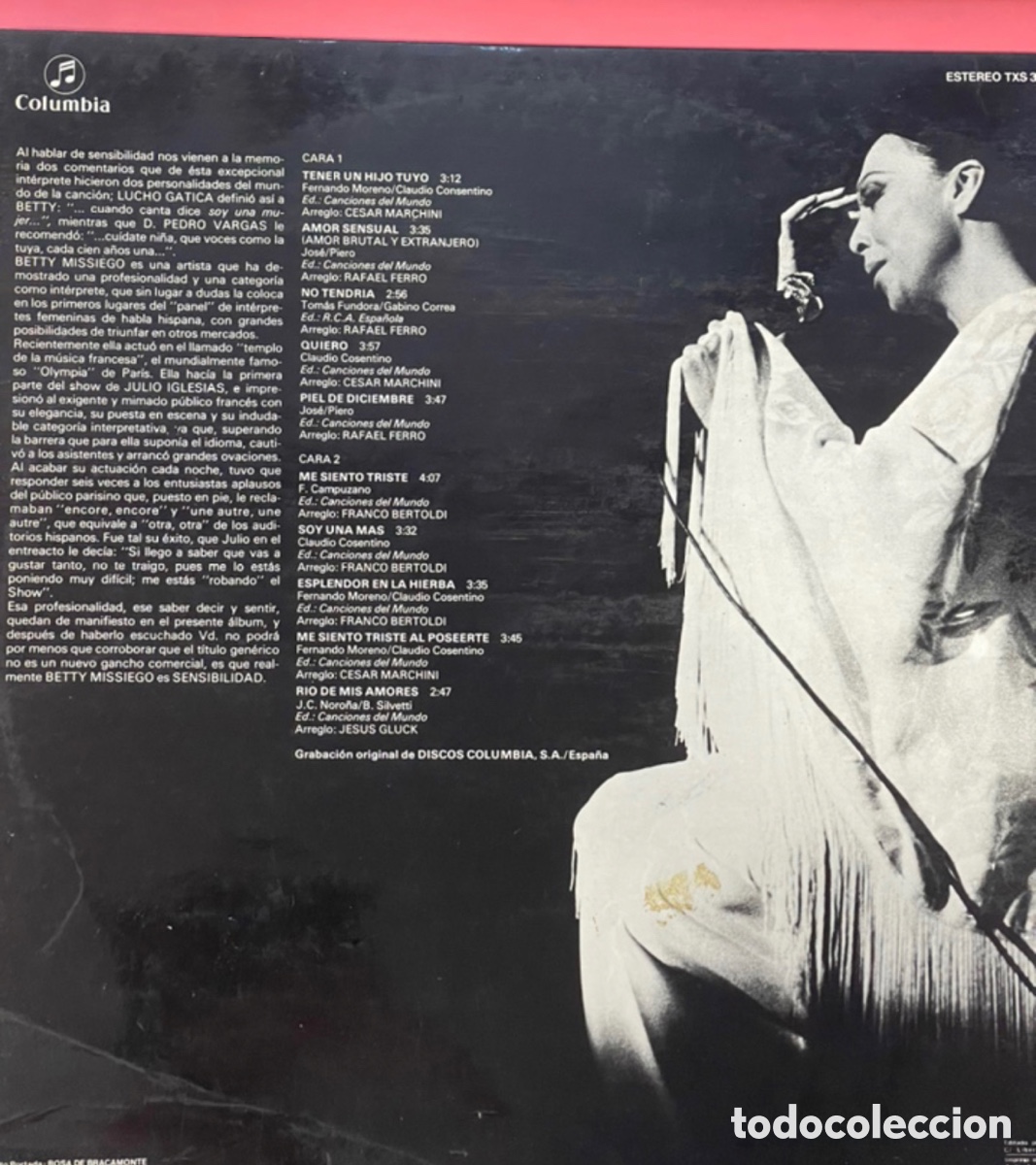 Discos de vinilo: Vinilo Betty Missiego - Foto 2