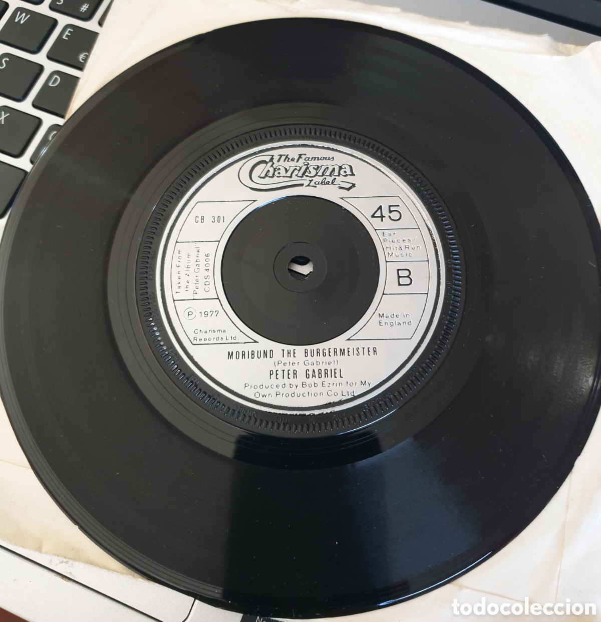 Discos de vinilo: Peter Gabriel - Solsbury Hill. SOLO DISCO - Foto 2