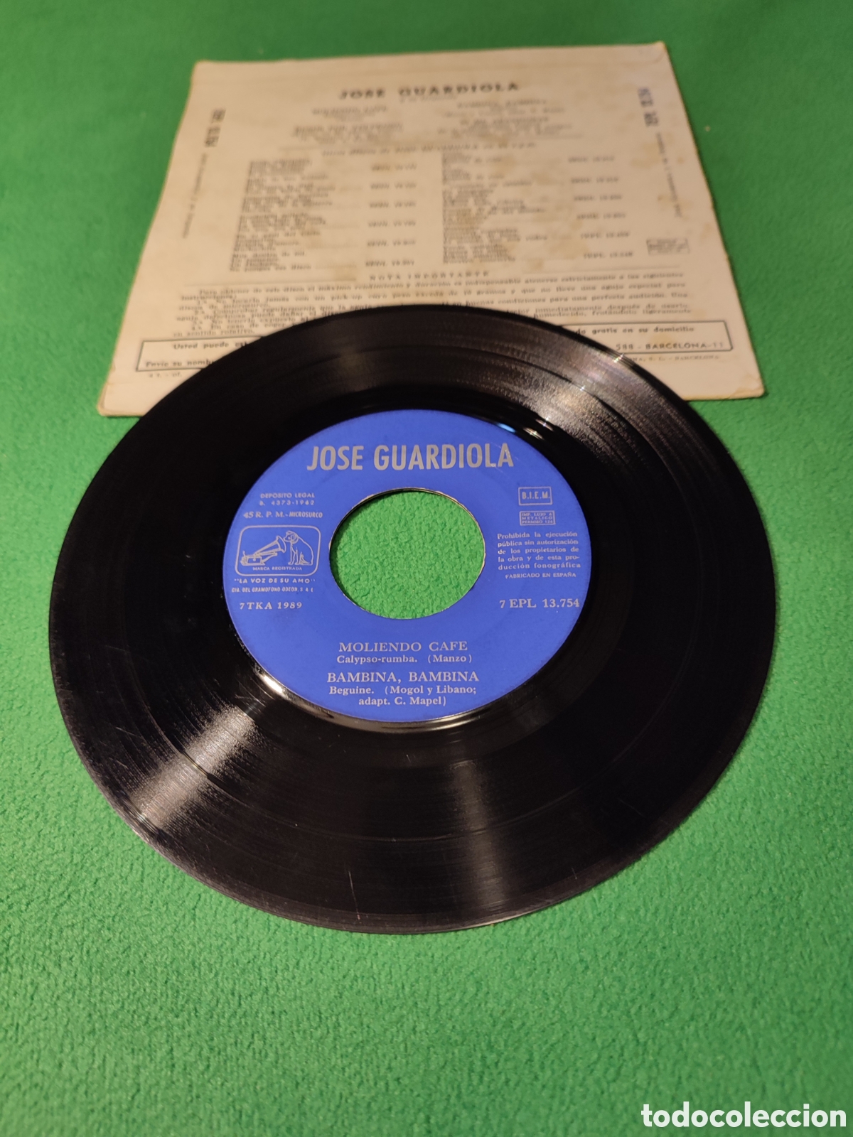 Discos de vinilo: Jos&eacute; Guardiola - Moliendo caf&eacute;+ 3 - Foto 2