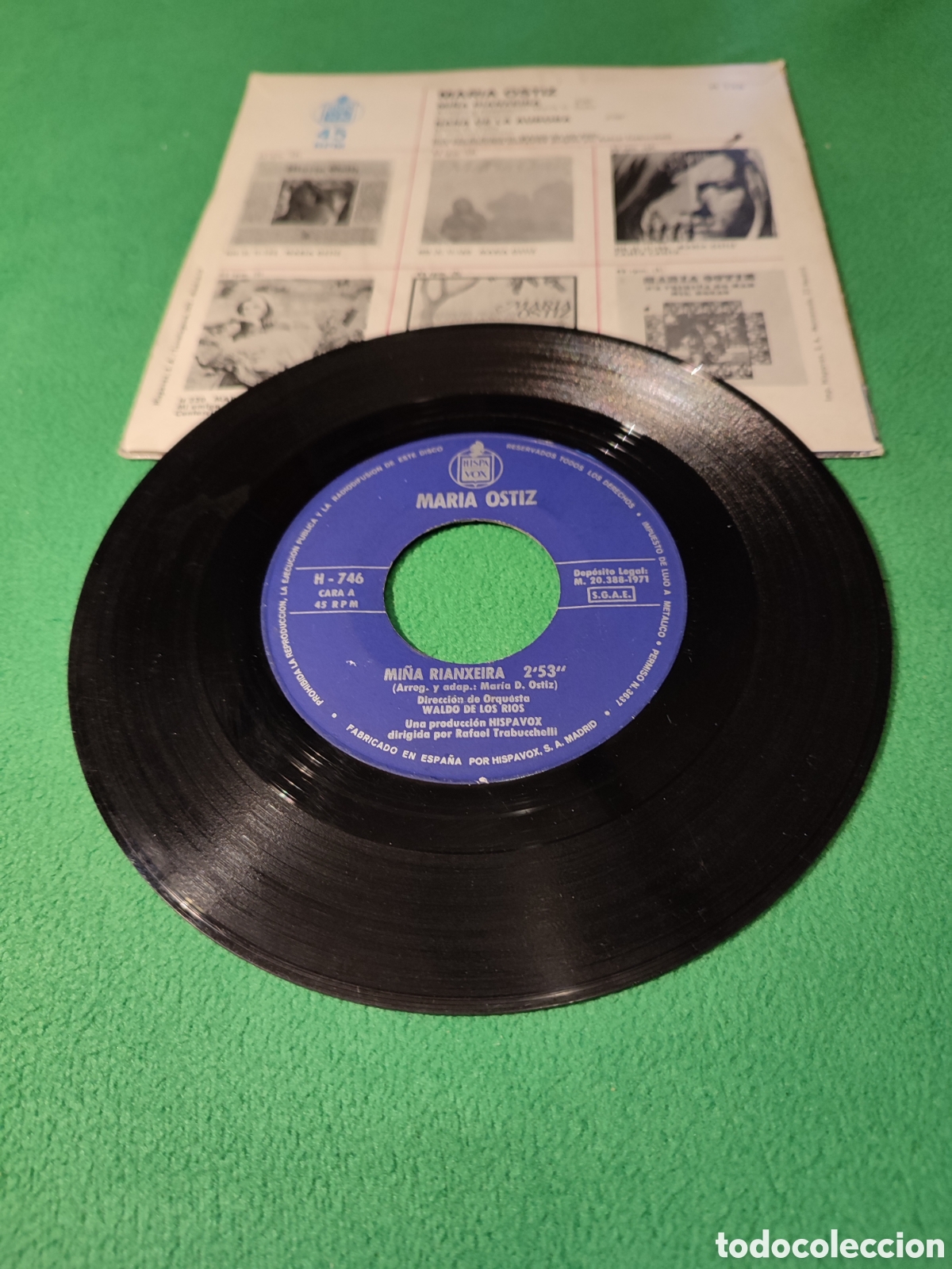 Discos de vinilo: Mar&iacute;a Ostiz - Mi&ntilde;a rianxeira - Foto 2