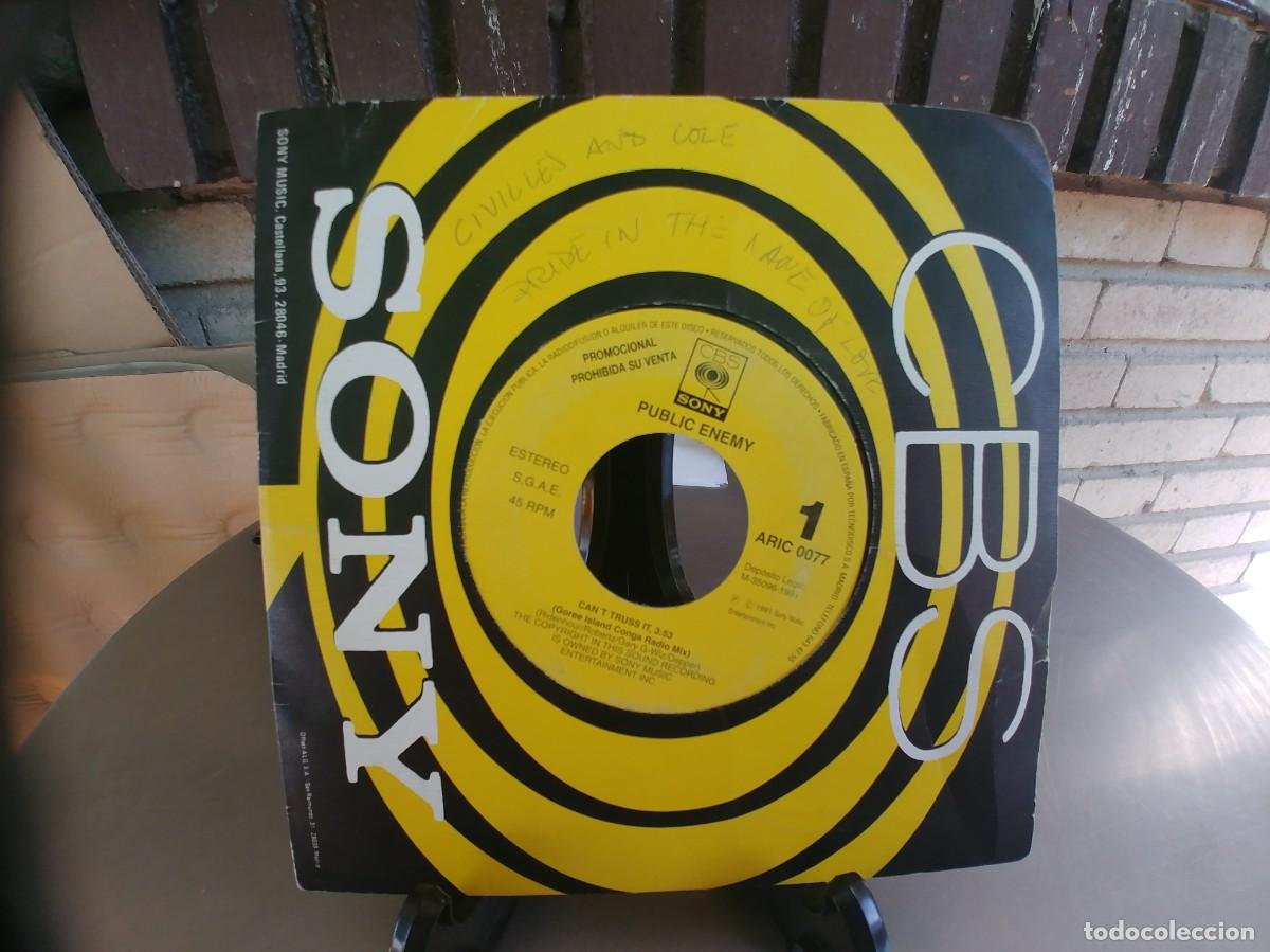 Discos de vinilo: PUBLIC ENEMY-SINGLE CAN&acute;T TRUSS IT-PROMO UNA CARA - Foto 1