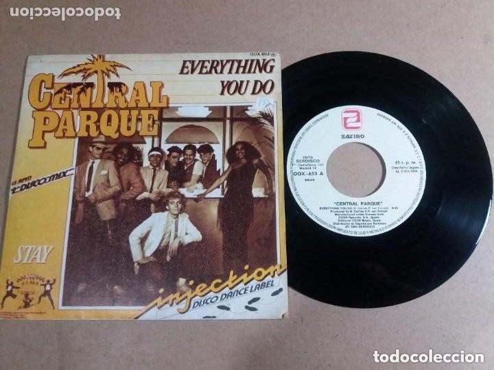 Discos de vinilo: CENTRAL PARQUE / EVERYTHING YOU DO / SINGLE 7 PULGADAS - Foto 1