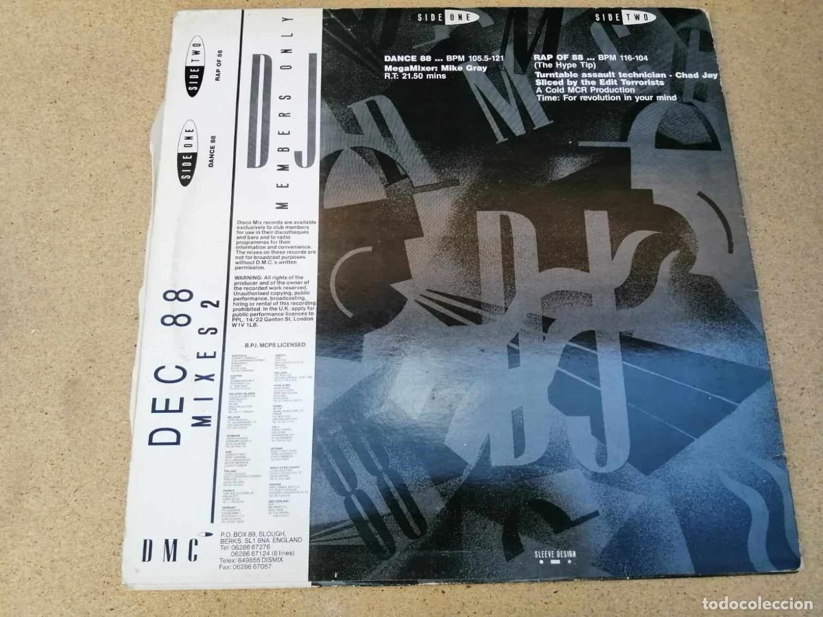 Discos de vinilo: DISCO LP. DMC. DECEMBER 88. MIXES S2 - Foto 2