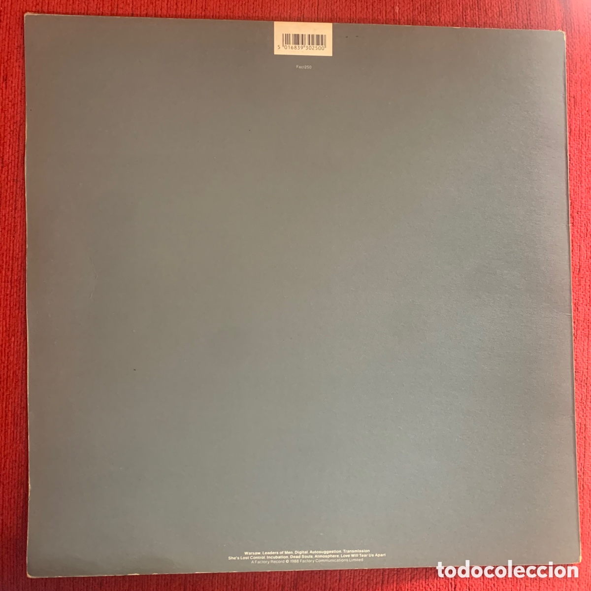 Discos de vinilo: Lp Joy Division - Substance Edicion UK de 1988 - Foto 2