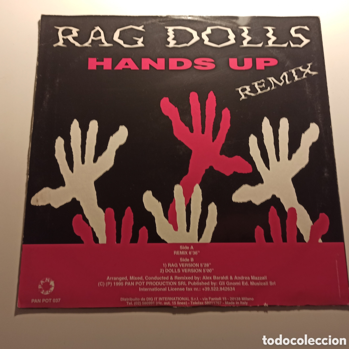 Discos de vinilo: Rag Dolls - Hands Up (Remix) (12&rdquo;) - Foto 2