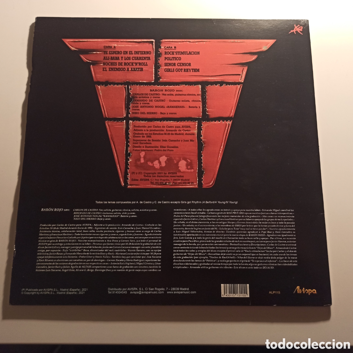 Discos de vinilo: Baron Rojo - Desafio (LP, RE, Red) - Foto 2