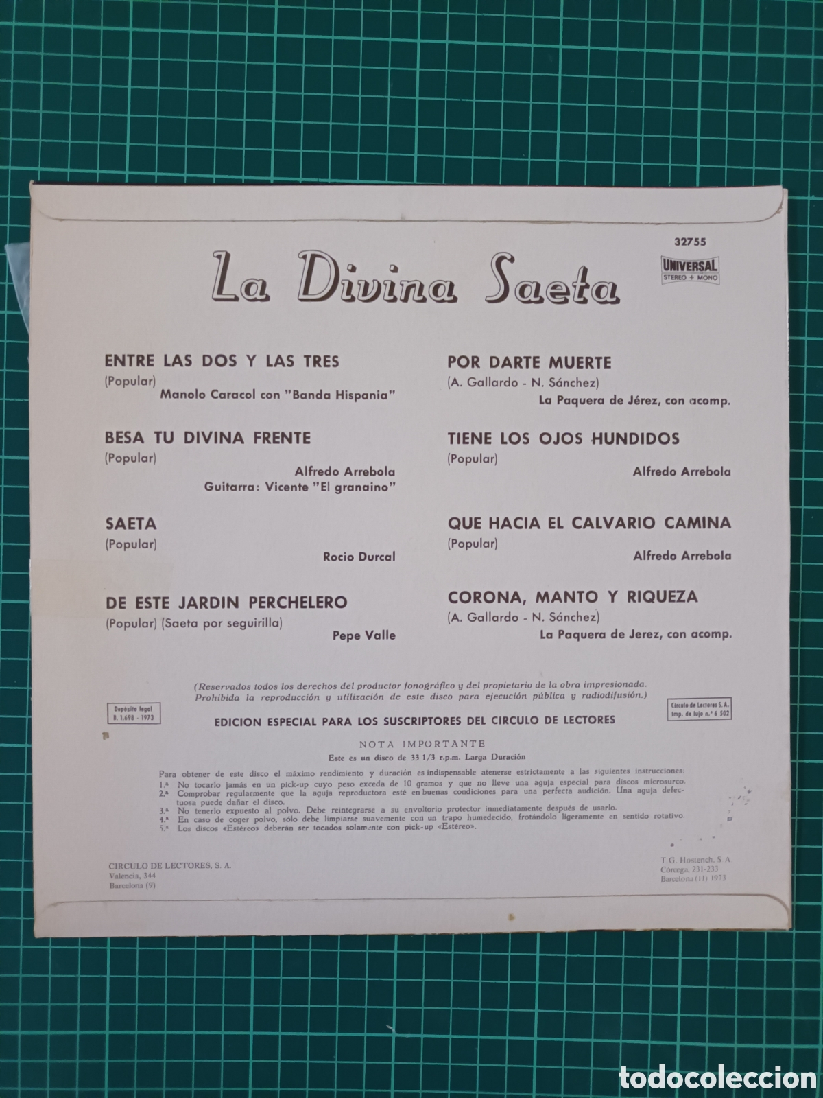 Discos de vinilo: La divina saeta 10&rdquo; - Foto 2