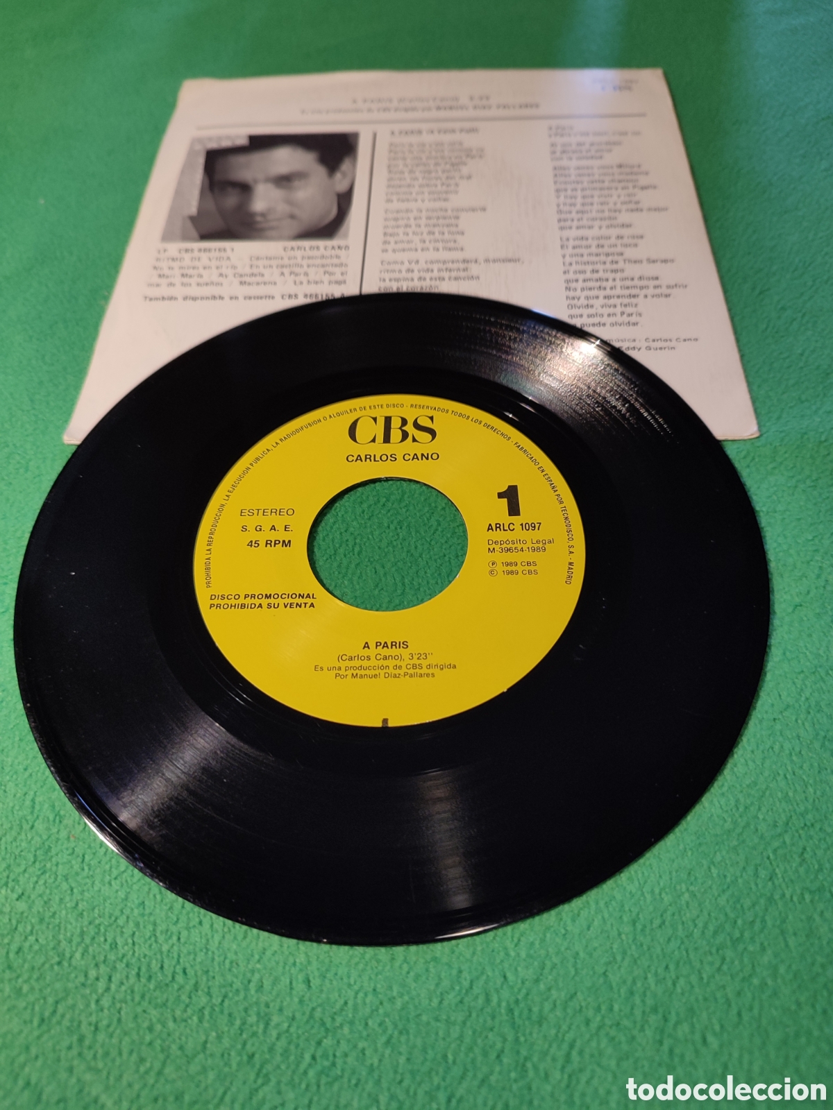 Discos de vinilo: Carlos Cano - A Paris - Foto 2