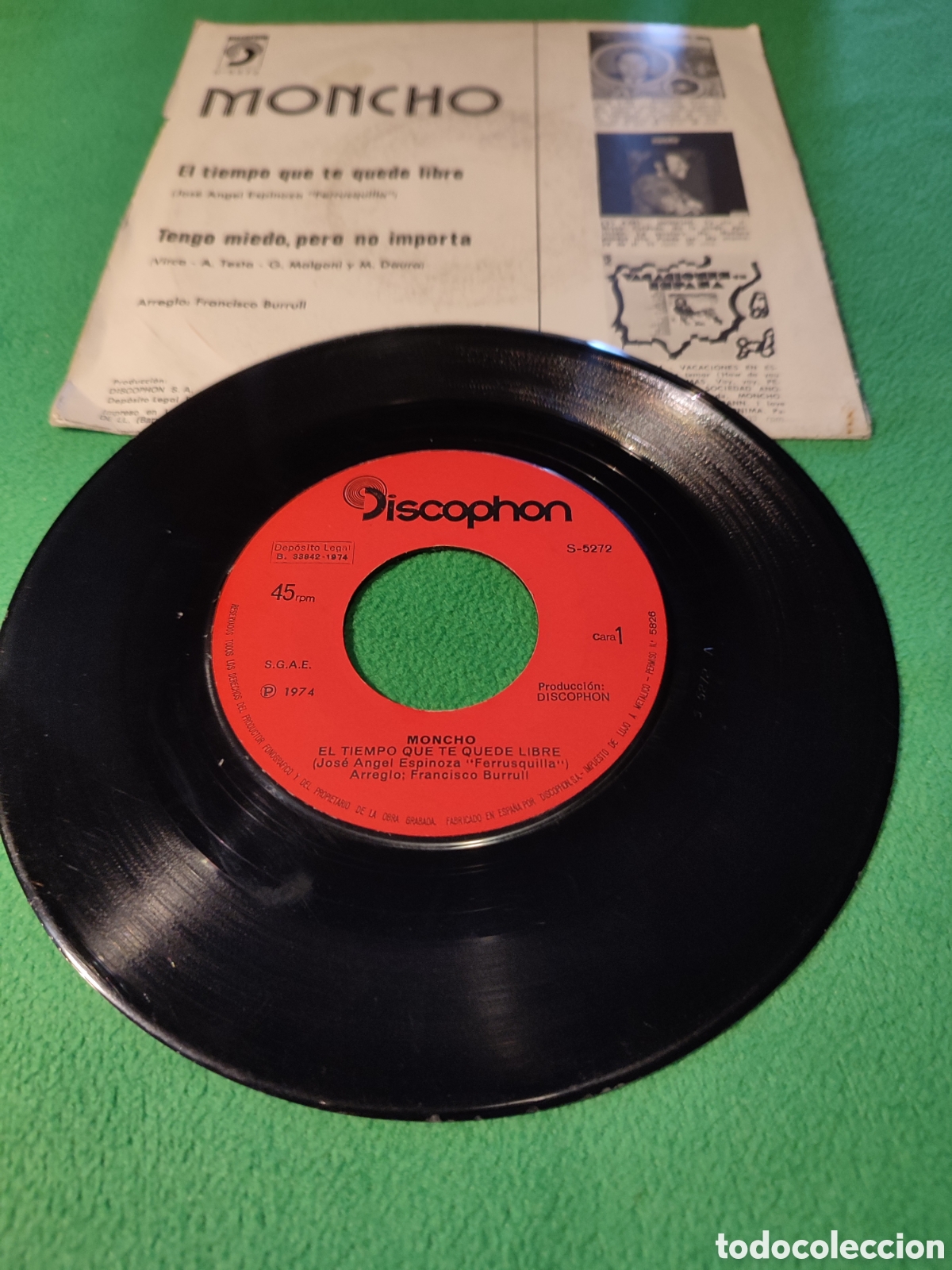 Discos de vinilo: Moncho - El tiempo que te quede libre - Foto 2