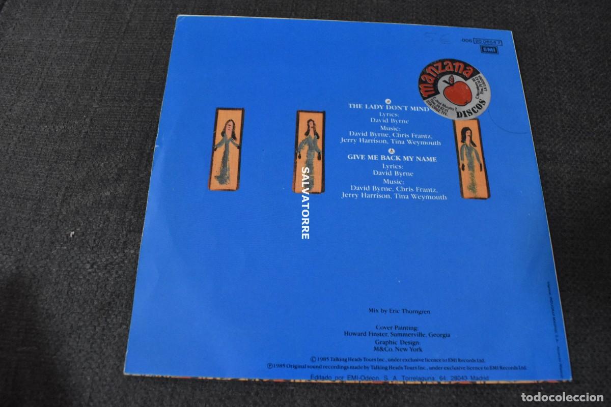 Discos de vinilo: TALKING HEAD. THE LADY DONT MIND EMI 006 2006547 - Foto 3