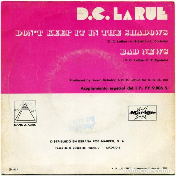 Discos de vinilo: D.C. LaRue &lrm;&ndash; Dont Keep It In The Shadows - Foto 2