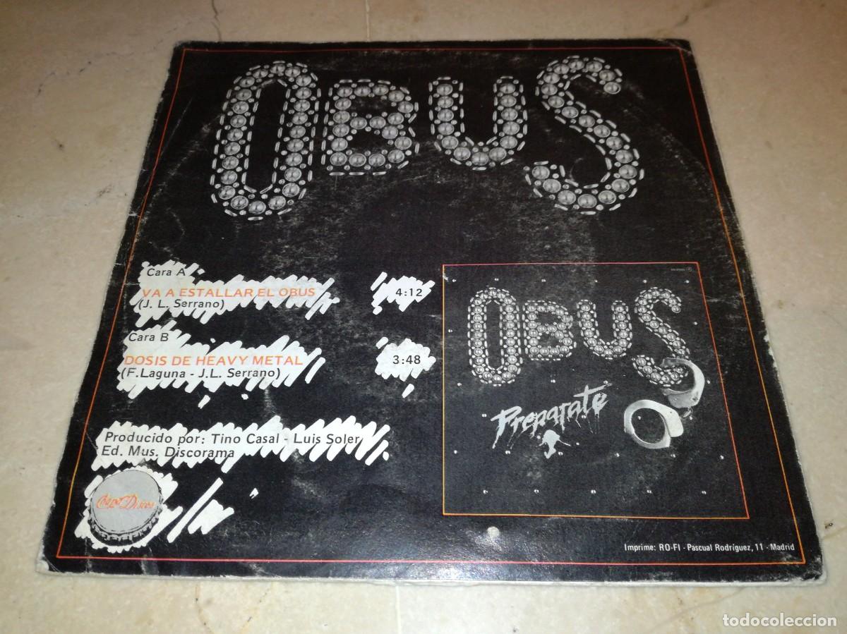Discos de vinilo: OBUS-VA A ESTALLAR EL OBUS-ORIGINAL 1981 - Foto 2