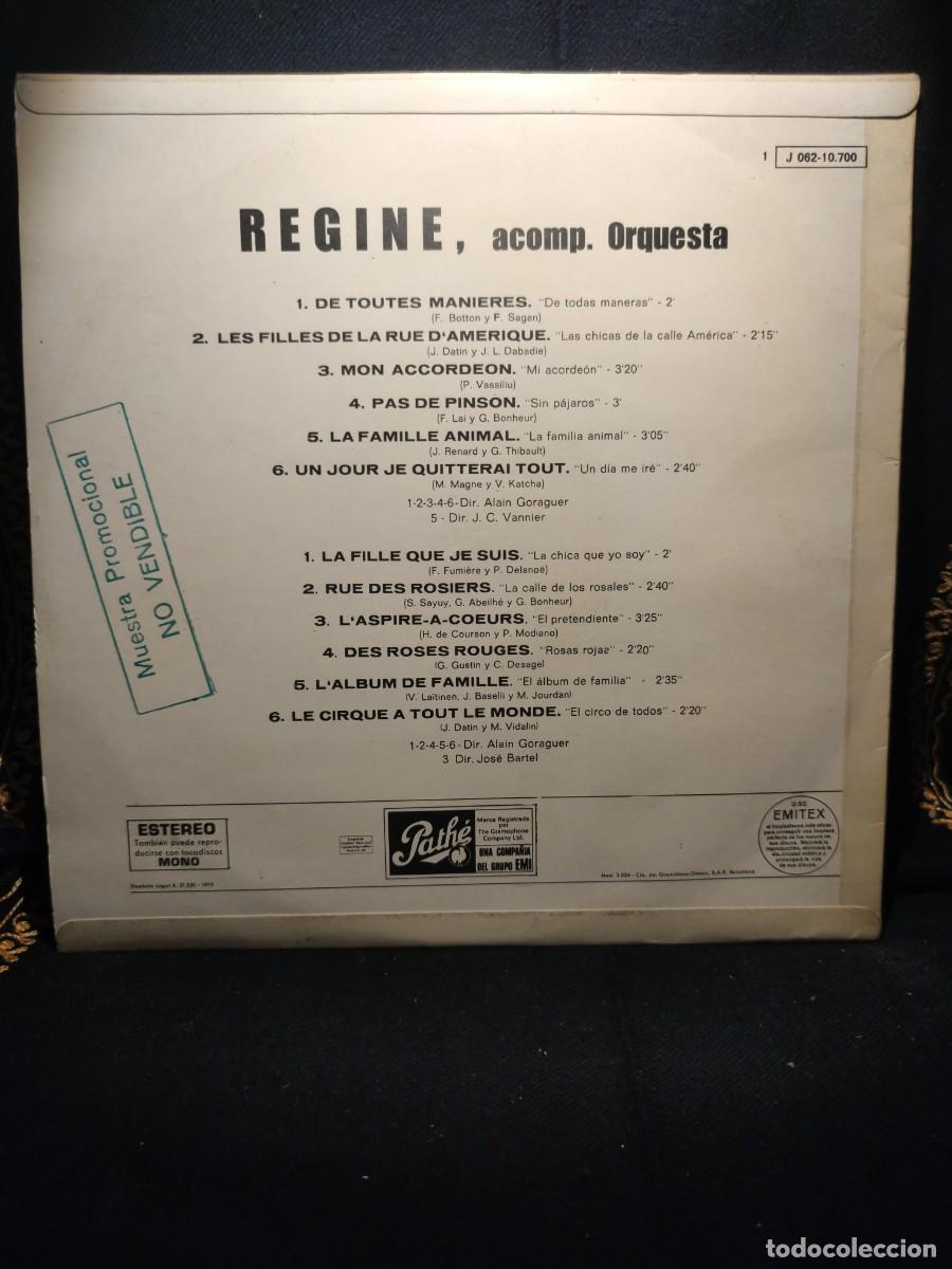 Discos de vinilo: REGINE. VINILO. - Foto 2