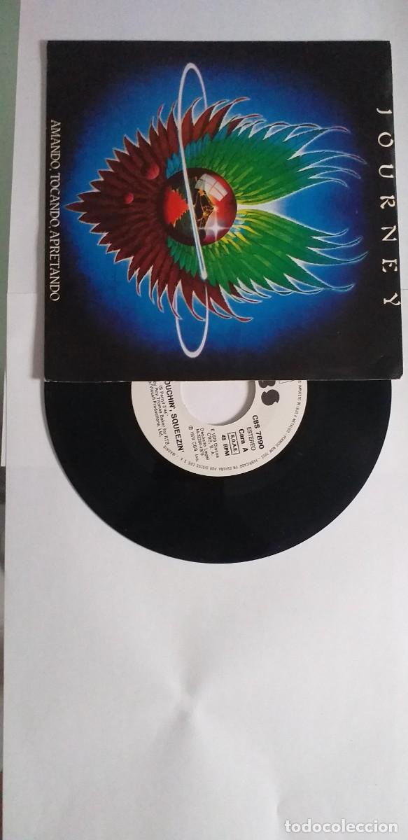 Discos de vinilo: JOURNEY AMANDO TOCANDO APRETANDO SINGLE 1979 PROMO - Foto 1