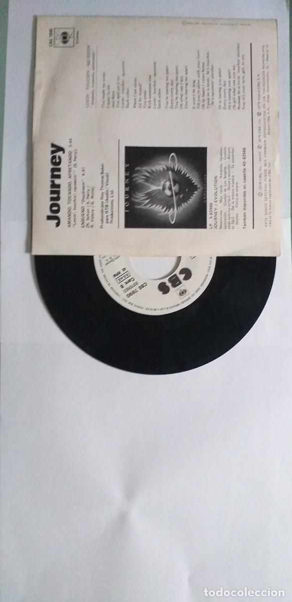 Discos de vinilo: JOURNEY AMANDO TOCANDO APRETANDO SINGLE 1979 PROMO - Foto 2