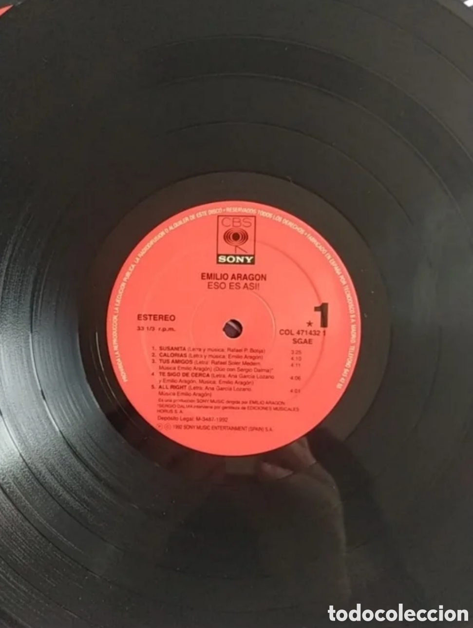 Discos de vinilo: Lp Emilio Arag&oacute;n. Esto es as&iacute; - Foto 3