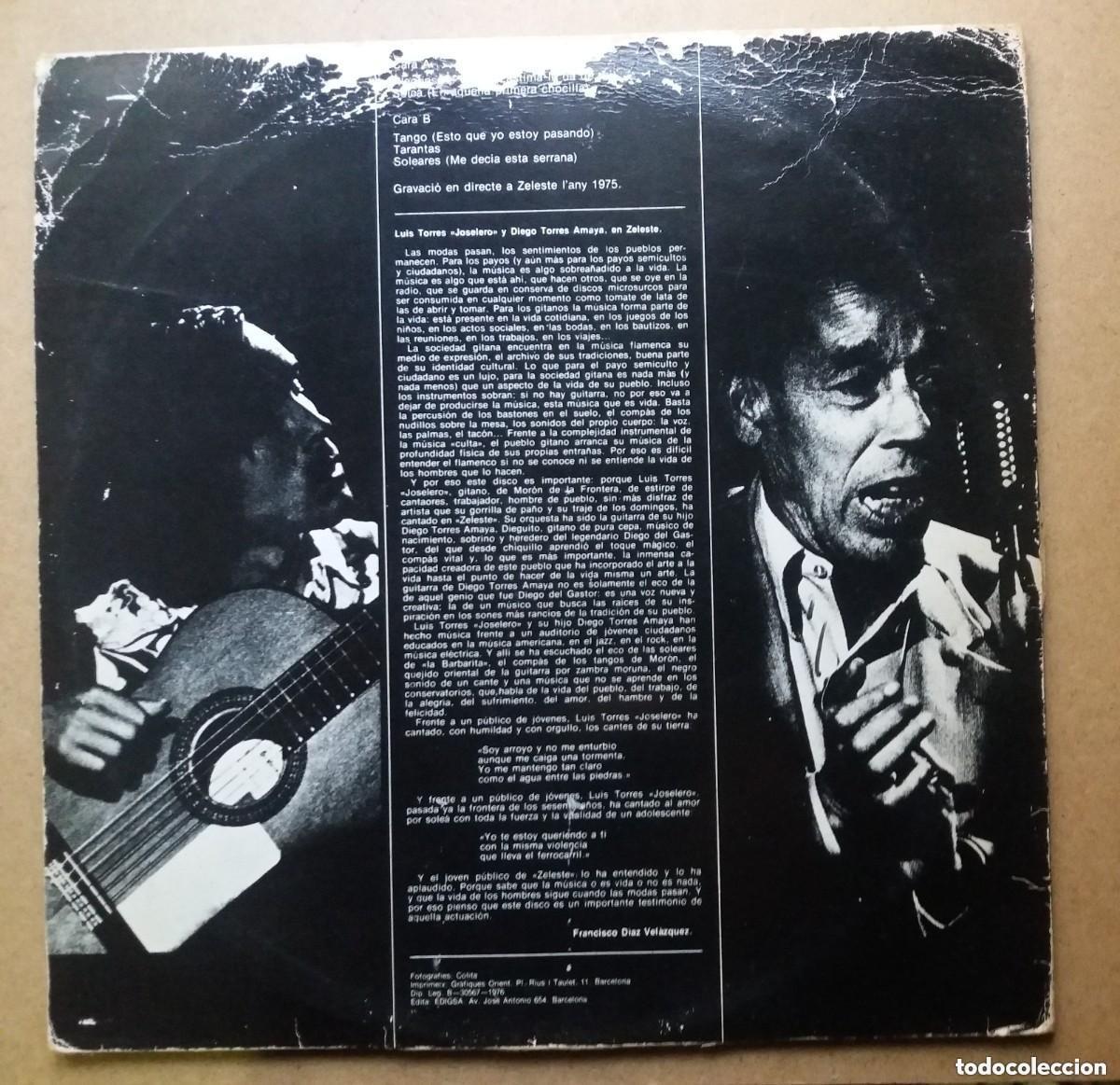 Discos de vinilo: LUIS TORRES &rdquo;JOSELERO&rdquo; / LP - Foto 2