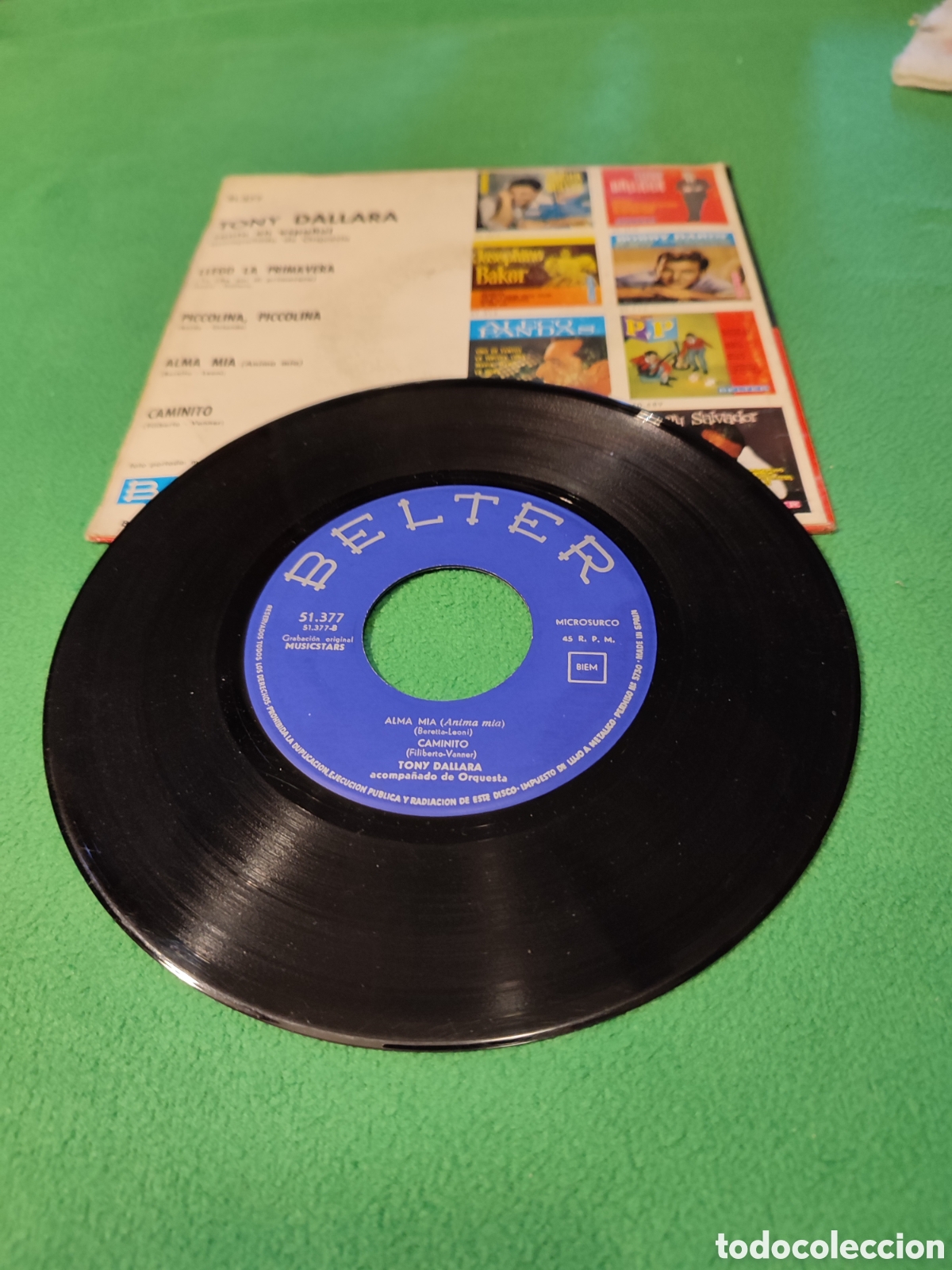 Discos de vinilo: Tony Dallara - Caminito+ 3 - Foto 2