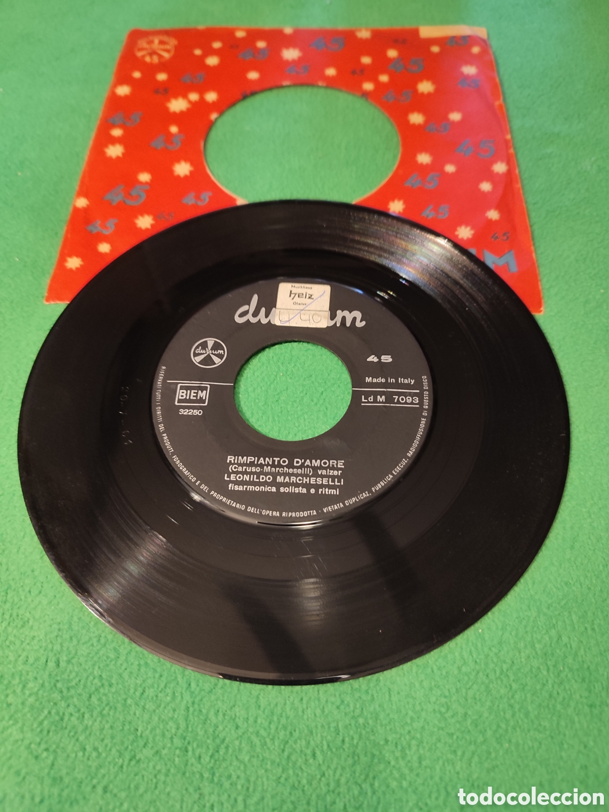 Discos de vinilo: Leonildo Marcheselli - Rimpiante damore - Foto 1