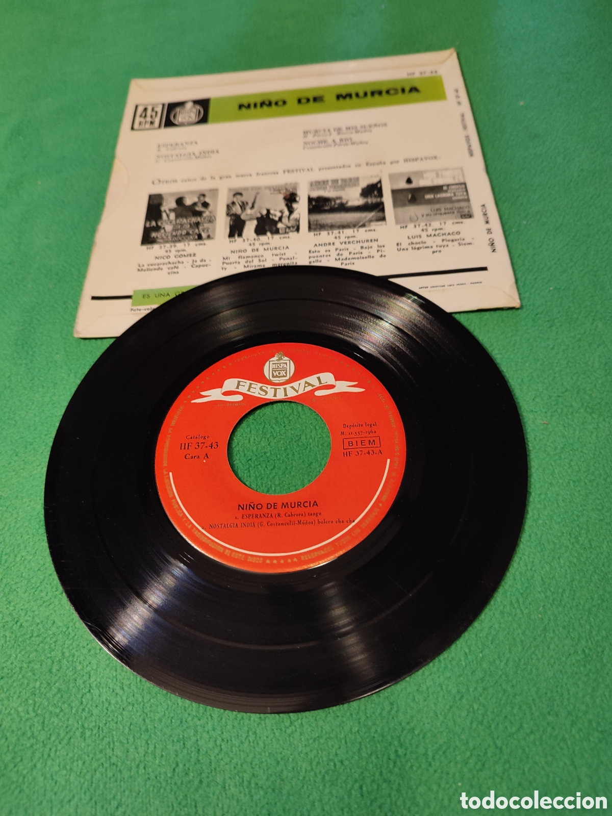 Discos de vinilo: Ni&ntilde;o de Murcia - Esperanza + 3 - Foto 2