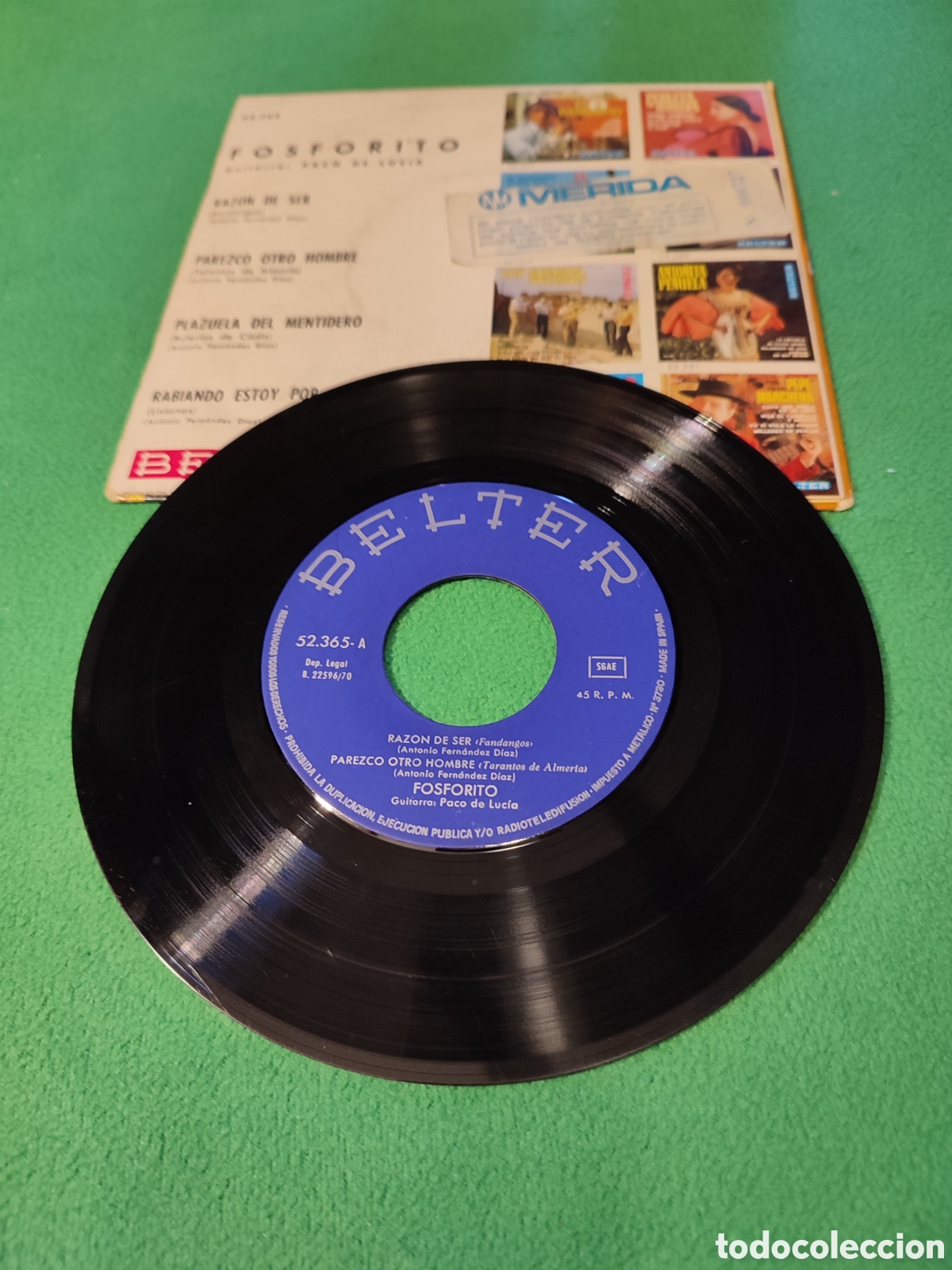 Discos de vinilo: Fosforito - Raz&oacute;n de ser + 3 - Foto 2