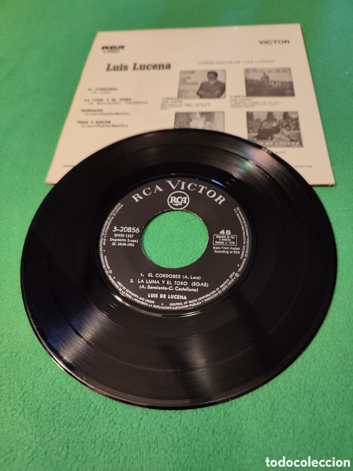 Discos de vinilo: Luis Lucena - El cordob&eacute;s + 3 - Foto 2