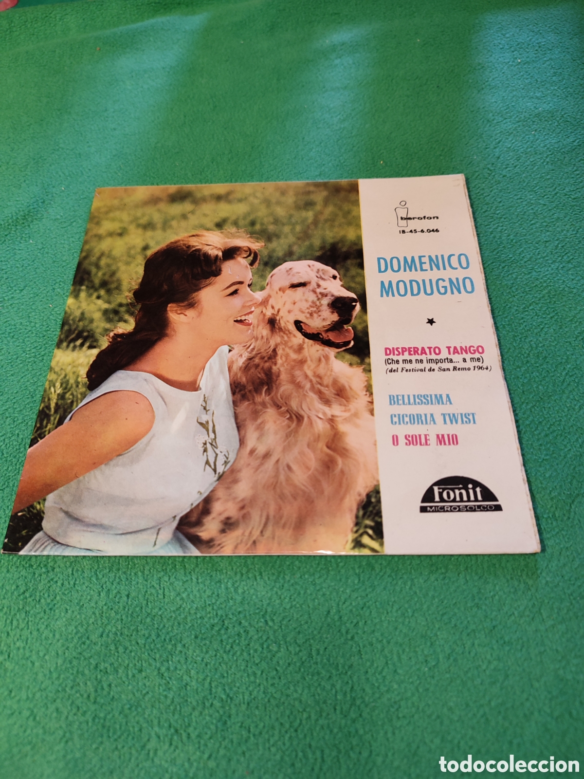 Discos de vinilo: Domenico Modugno - O sole m&iacute;o + 3 - Foto 1